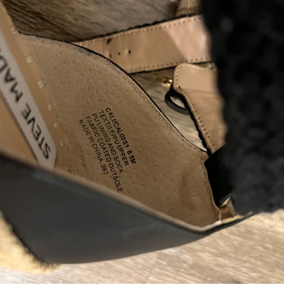 Steve Madden Tan Platform Strapped Wedges Women’s 8.5 - Picture 7 of 7